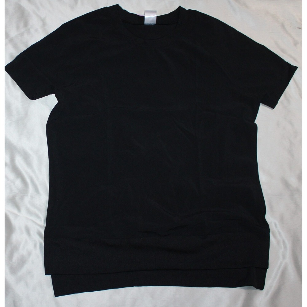 Member's Mark Women's Short Sleeve High Low Rounded Hem T-Shirt size Large
